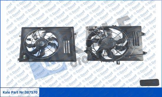 KALE 387570 Davlumbazli Fan Motoru Hyundai Tucson Kia Sportage Iv 16 Valf 1.6 Gdi 16> 12v 144w 1700rpm